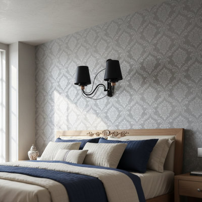 Fairmont 2-Light Classic Fabric Wall Sconce