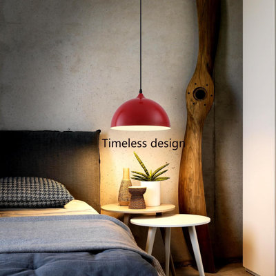 Farmhouse Pendant Light,Dome Pendant Light,Kitchen Pendant Light 11.8inches 2 Packs