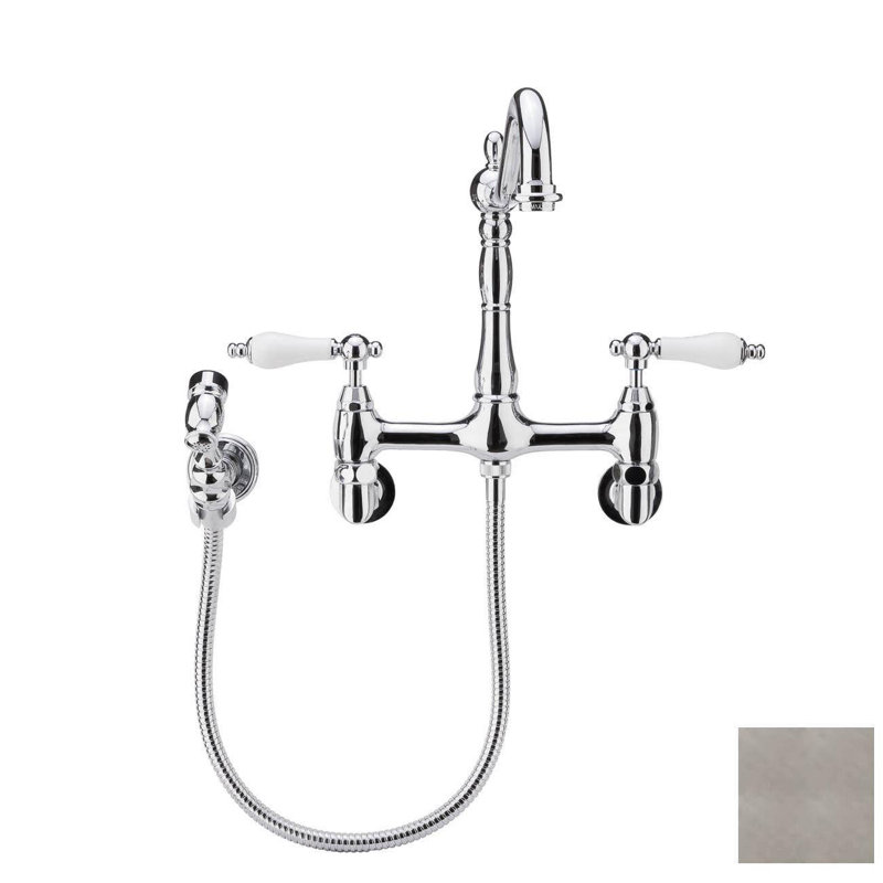 Chevington Kitchen Faucet with Side Spray, Brushed Nickel