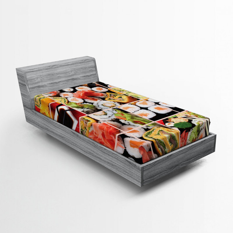 Microfiber Patterned Fitted Sheet, Twin Fitted Sheet