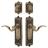Nostalgic Warehouse Egg & Dart Entry Set with Manor Lever