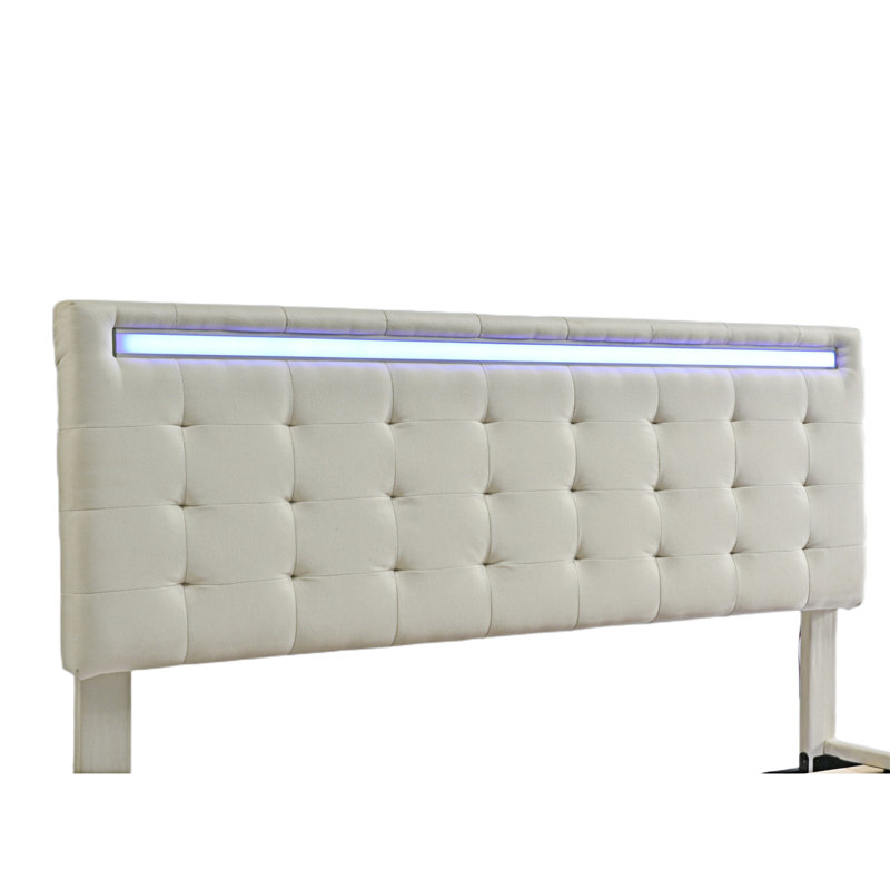 Imca Upholstered Bed, Queen, Beige 2