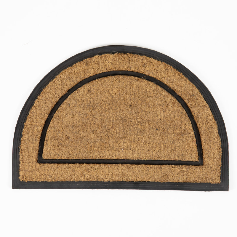 Kerr Non-Slip Solid Color Doormat, Semi-Circle 40 x 60cm