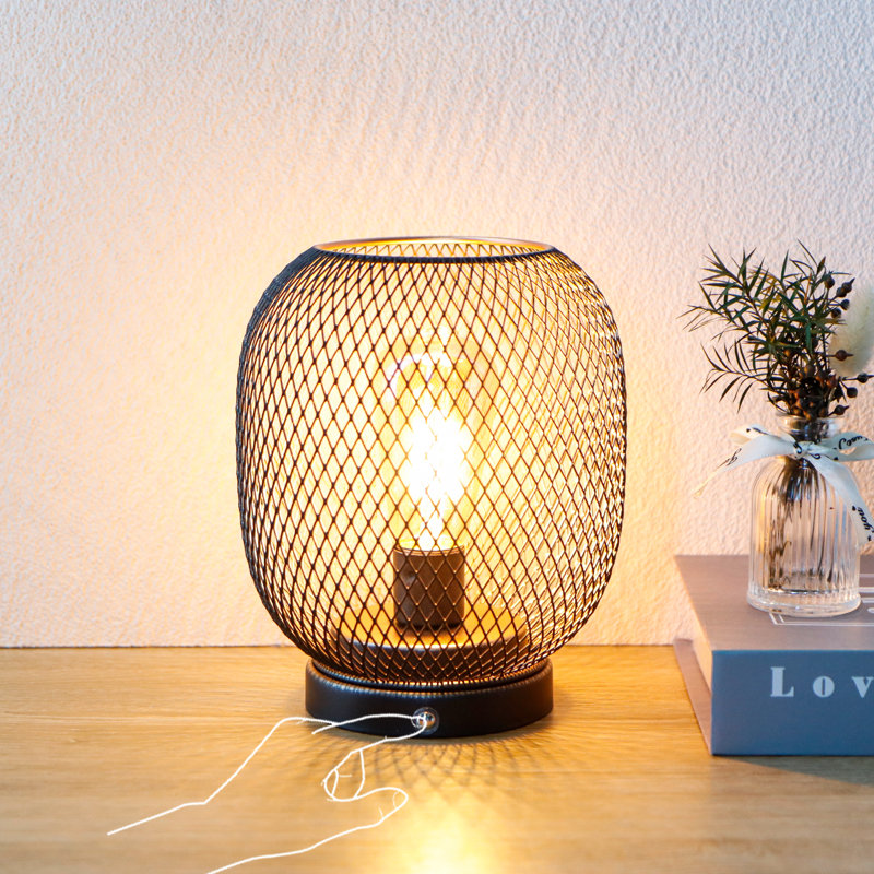 Dimmable Touch Bedside Table Lamp Rechargeable Battery Powered Lamp with LED Bulb Cordless Accent Lamp