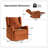 Ceandra 29.5" Wide Swivel Glider Power Recliner with Built-In Nightlight-115692102