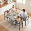 HOMCOM Folding Dining Table for 4-6 Drop Leaf-960878771-960878770