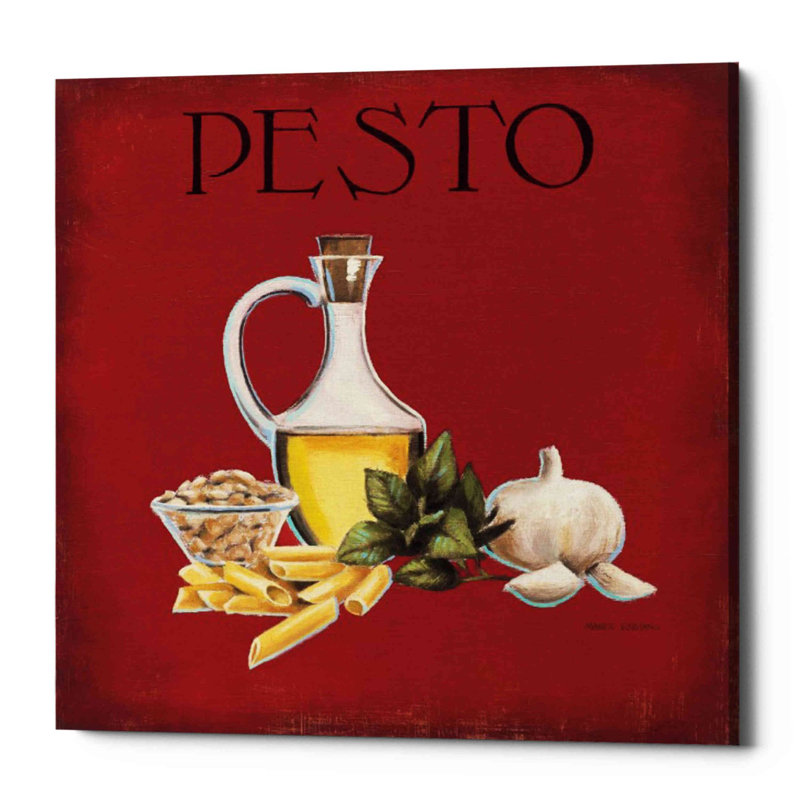 «Italian Cuisine II» par Marco Fabiano, art mural sur toile, H 12 po x l 12 po x P 0,75 po
