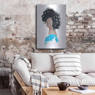 Lark Manor «Sunday Blue Dress» par Kamdon Kreations, art mural en métal