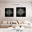 Fleurs Harnek Backyard en noir et blanc IV