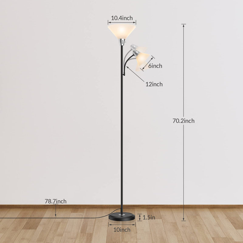 Lampe sur pied 70 po pour salon