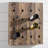 Brown Wood Tall 40 Hole Wall Wine Rack, 21" x 4" x 57"-365769772-365769775