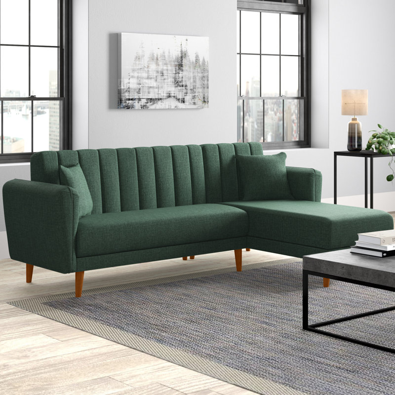 Oehler 3 Seater Sofa Bed, Dark Green