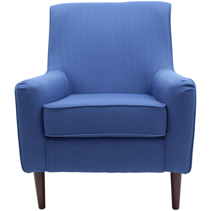 Feurstein Tufted Polyester Armchair, Marine Polyester Blend