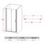30" W X 72" H Semi-Frameless Shower Door