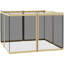 Filet de remplacement en filet de remplacement 10 pi x 10 pi Outsunny pour abris de jardin et tentes à auvent avec fermetures à glissière