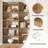 6-Tier Bookshelf, 71 Inches Tall Freestanding Bookcase-308625119