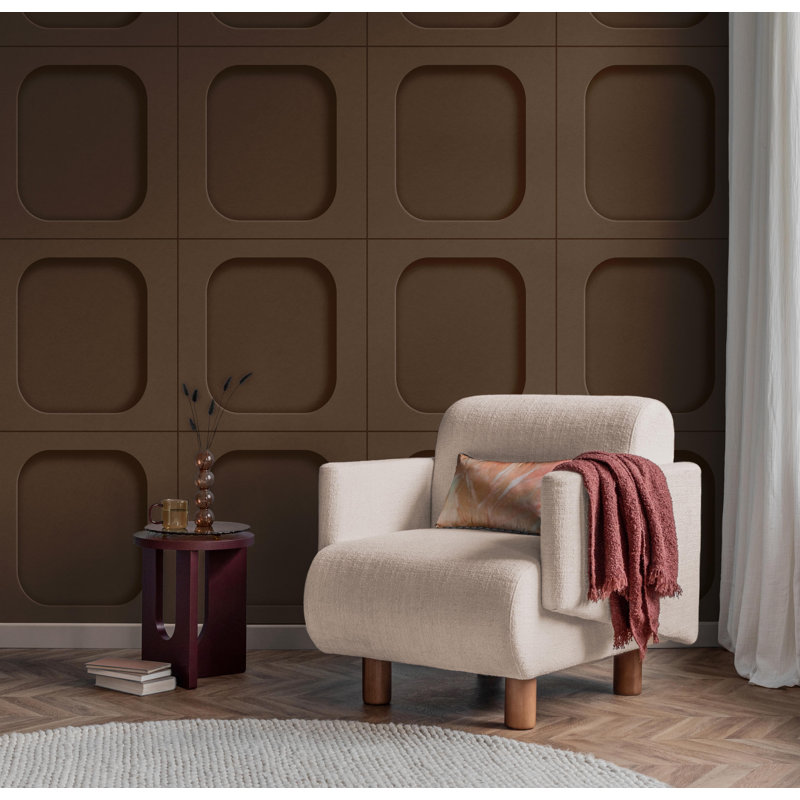 Imitation Group Sloane Panel Wallpaper, Chestnut