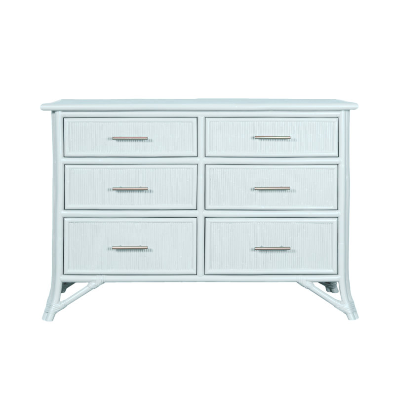 Bermuda 48'' W 6 - Drawer Dresser, Light Blue