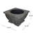 Outdoor Fire Pit 32" Concrete, Grey - Create A Cozy Backyard Spot Concrete 32", Enhance Patio Heat Enjoyment