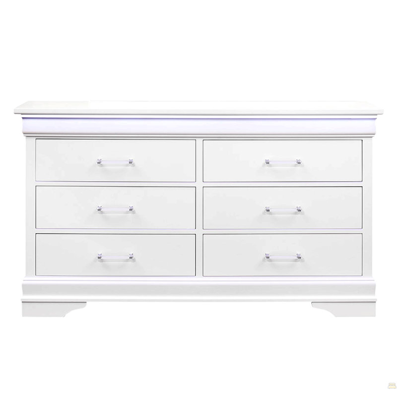 Commode avec DEL, Blanc