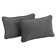 Solid Colour Microsuede Reversible Throw Pillow