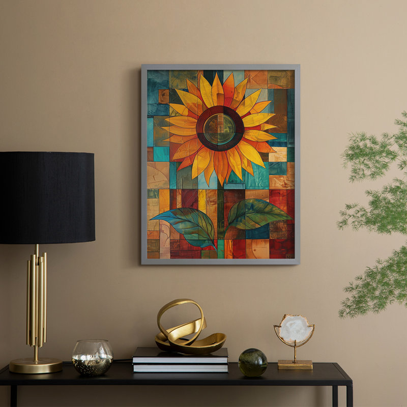 Série FLORAL CDLxxxi - reproduction encadrée de qualité supérieure - prête à être accrochée - aucun clou requis