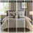 7 Piece Micro Corduroy Comforter Set Taupe Queen