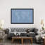«Font World Map» par Michael Tompsett, impression sur toile tendue en bleu clair-1649962259-1719900794-1649962256