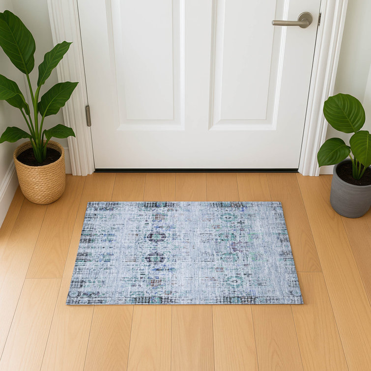 Premium Machine Washable Lubbers AMF1734 Border Rug