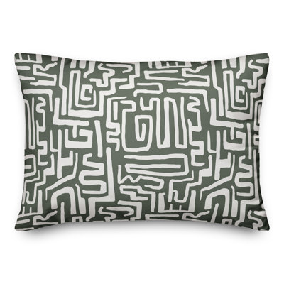 Coussin extérieur bleu marine Wiggly Shapes