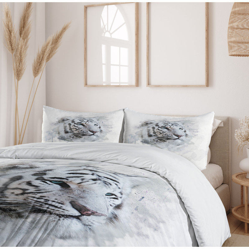 Animal Modern & Contemporary Polyester Duvet Cover, Twin Duvet Cover + 1 Sham