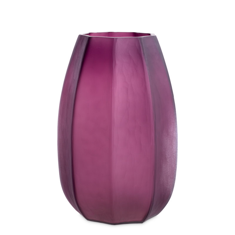 Tiara Handmade Handblown Glass Jar, Brown, 15.16" H x 7.09" W x 7.09" D
