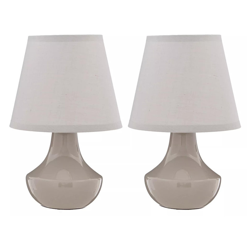 Ilona 40cm Grey Table Lamp, Grey