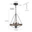 Burkhead 4-Light Lantern Geometric Chandelier
