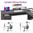 Daneka L-Shaped Computer Desk with Built-In Electrical Outlet-746385014