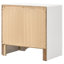 Table de chevet 2 pièces avec support caché blanc - Modern Place