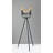 55'' Black Candelabra Floor Lamp