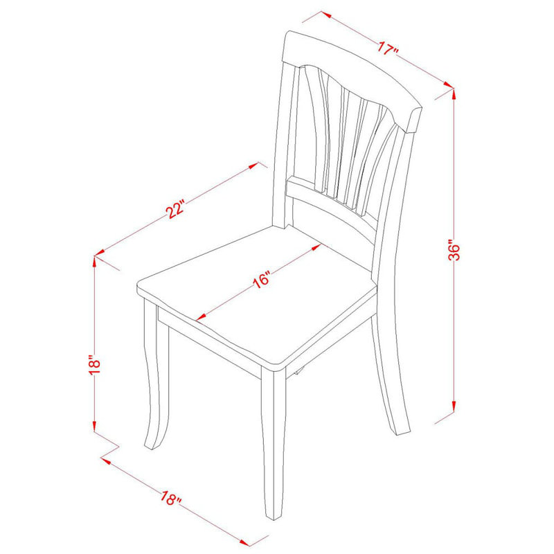 L'ensemble de salle à manger 5 pièces comprend une table et 4 chaises de salle à manger avec dossier à lattes - noir