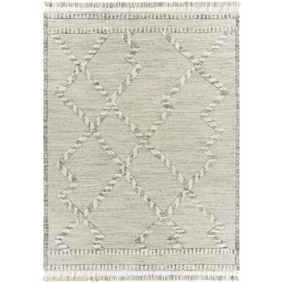 Leanna Hand-Knotted Ivory Moroccan Rug