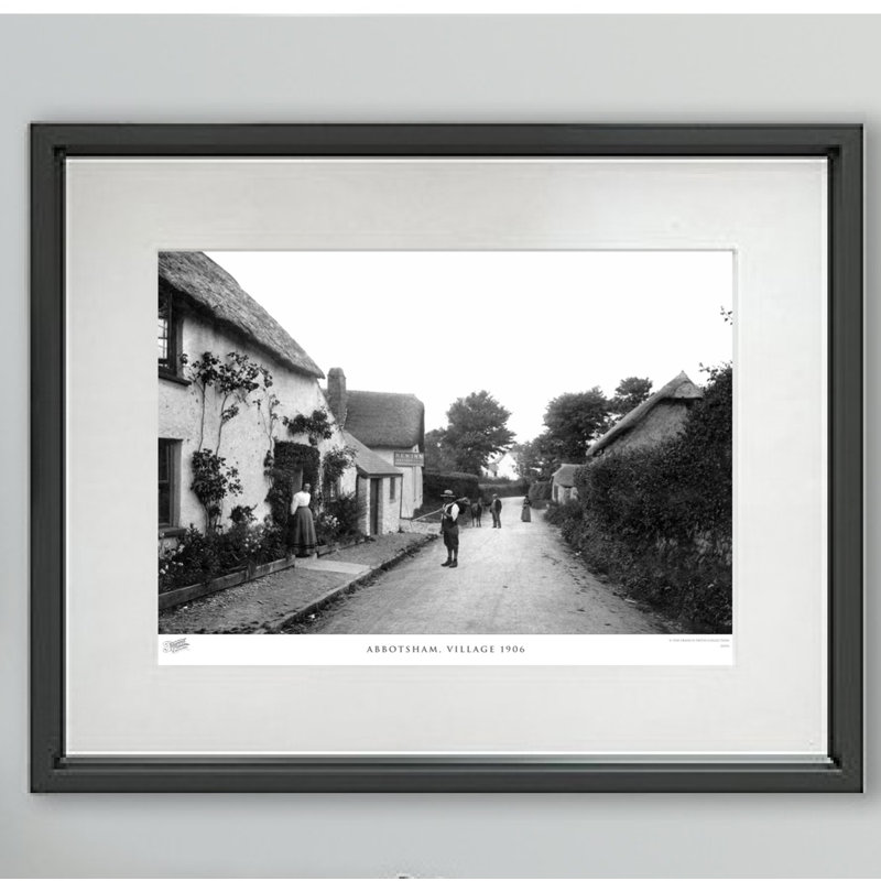 Abbotsham, Village 1906 - Single Picture Frame Print, 45cm H x 60cm W x 2.3cm D