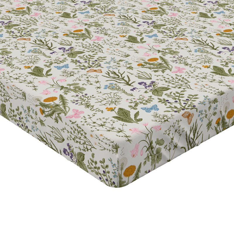 Ensemble de 2 draps-housses Ambesonne, Multicolore / floral 28, Drap-housse très grand californien
