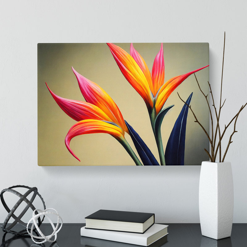 Unusual Bird Of Paradise Flower - Wrapped Canvas, 35cm H x 50cm W x 3cm D
