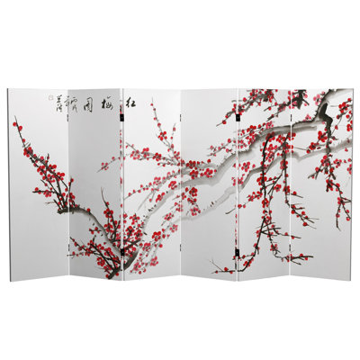 Halford 94.5" W x 48" H 6 - Panel Canvas Print Folding Room Divider
