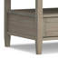 Table basse transitionnelle en bois massif Warm Shaker de 48 po de largeur avec tiroirs de rangement et tablette ouverte-122026445