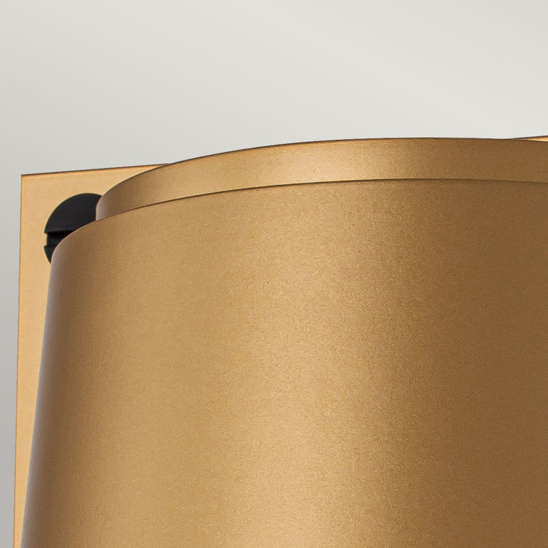 Annys 16.5cm H Outdoor Armed Sconce, Painted Heritage Brass