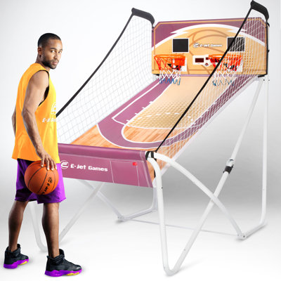 E-Jet Games 2 Player Plug-in Basketball Arcade Game with 2 Games Included