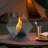 Tabletop Fire Pit With Decorative Stones Indoor/Outdoor Portable Fireplace For Dining Tables, Coffee Tables & Patios