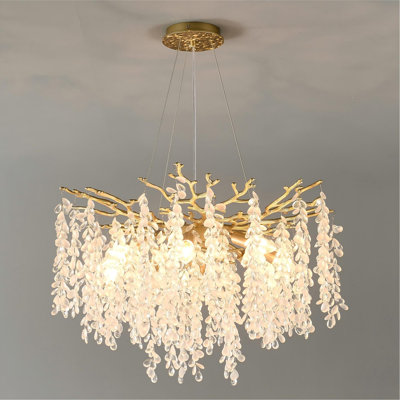 Lustre en cristal 23 po Modern