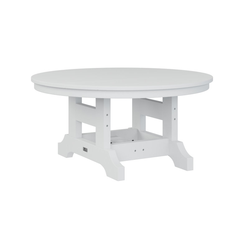 Berlin Gardens Garden Classic 38″ Round Conversation Table, White