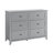Grey 6 Chest Of Drawer Dresser, Modern Dresser With Deep Drawers And Nickel Round Handle, Wood Organizer Storage Cabinet For Bedroom, Living Room, Hallway-1643700483